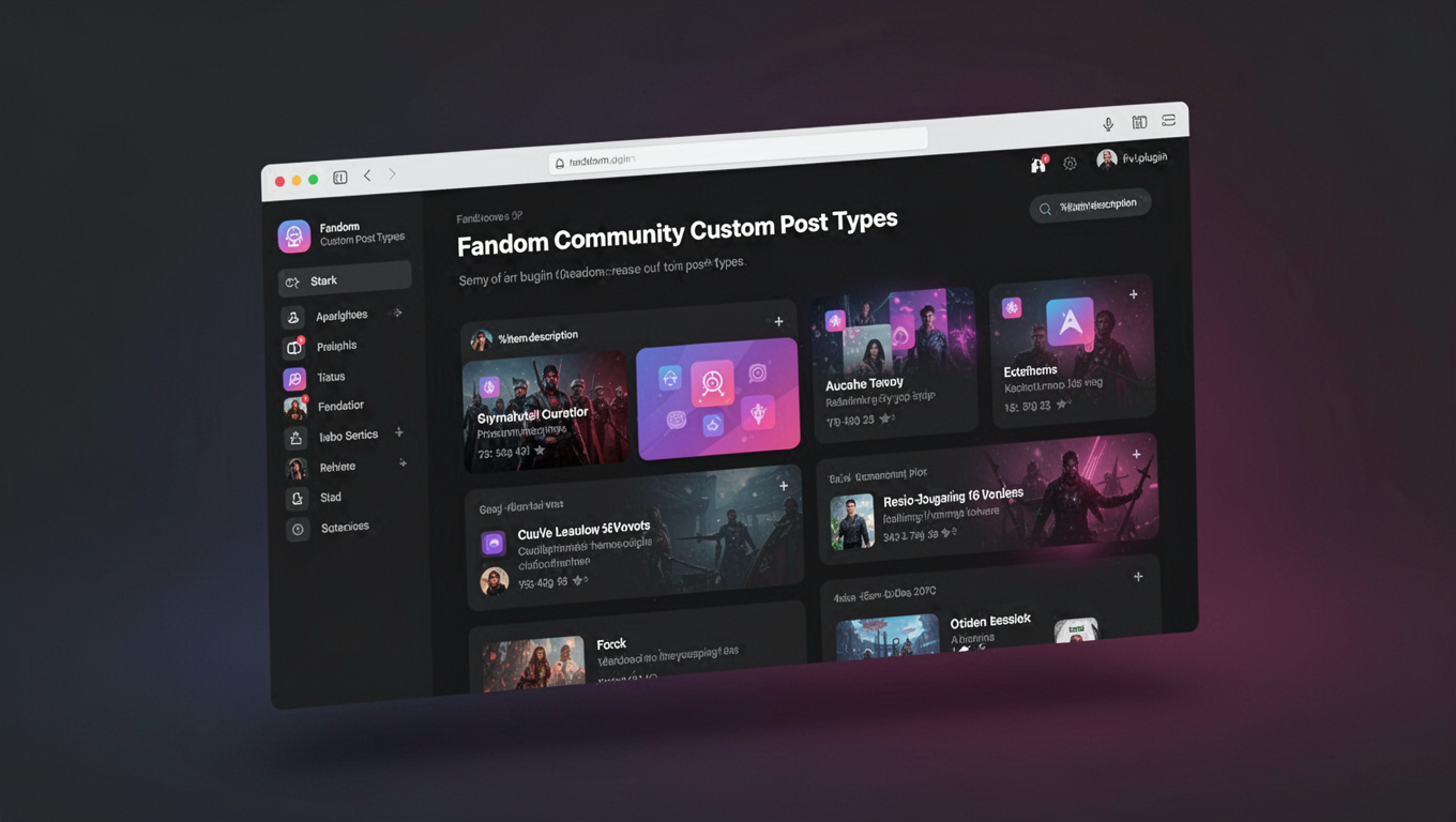 Preview of Fandom Community Custom Post Types