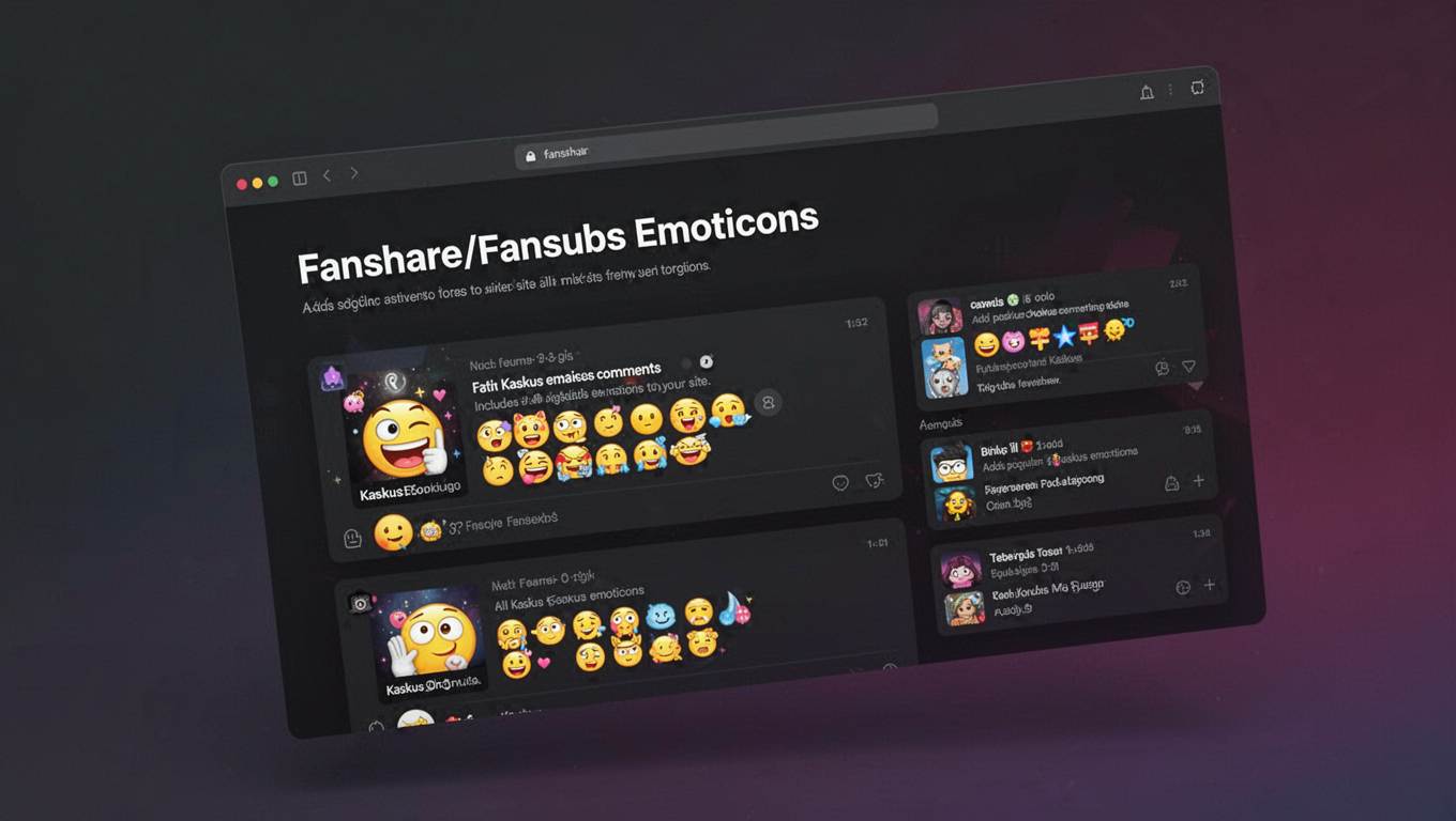 Preview of Fanshare/Fansubs Emoticons