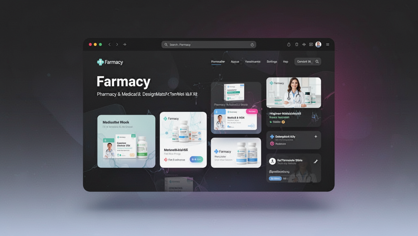 Preview of Farmacy – Pharmacy & Medical Store DesignMaster Template Kit