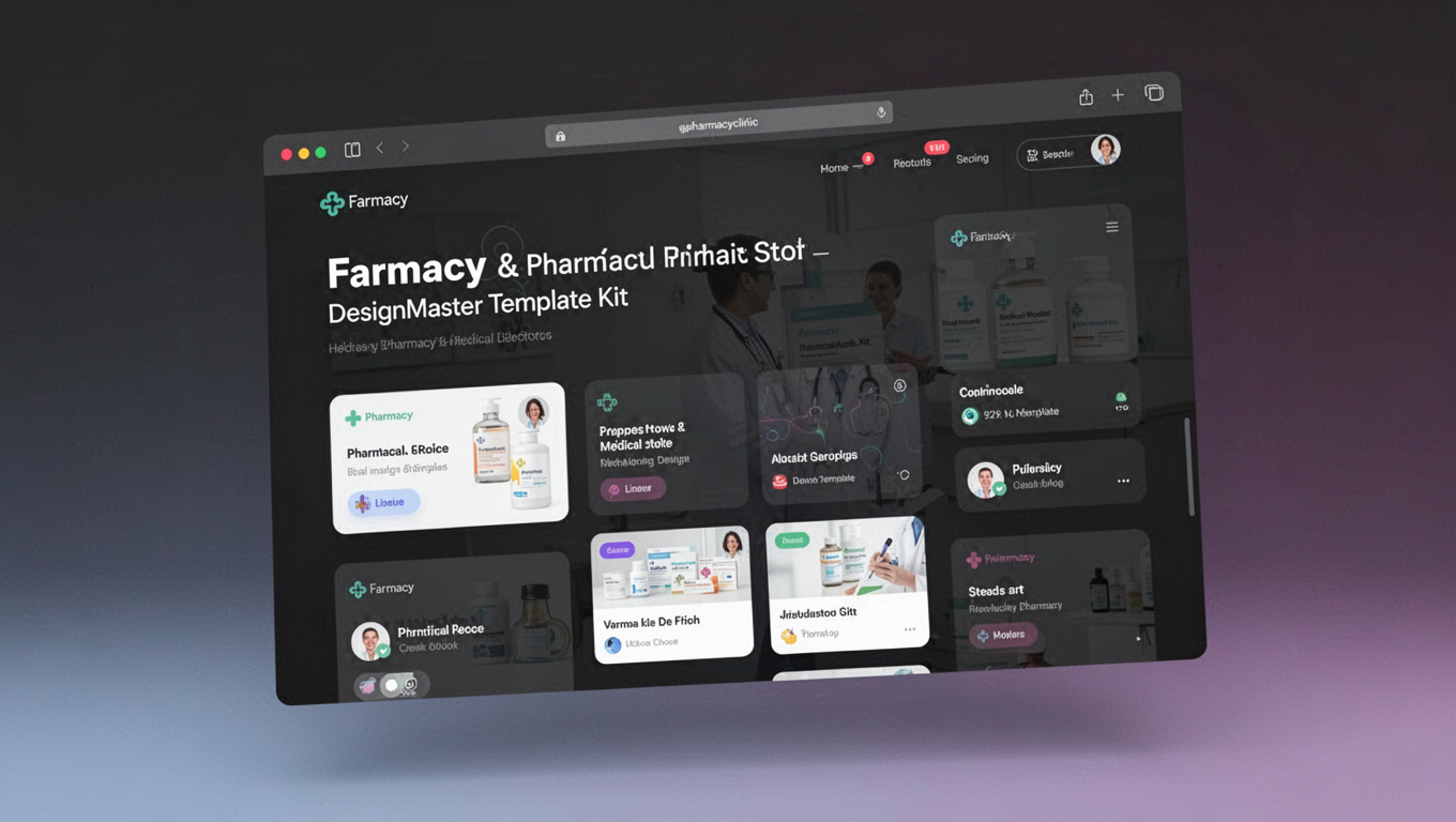 Preview of Farmacy – Pharmacy & Medical Store DesignMaster Template Kit
