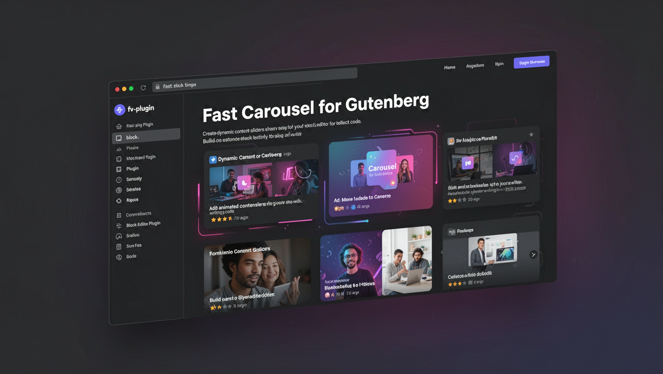 Preview of Fast Carousel for Gutenberg