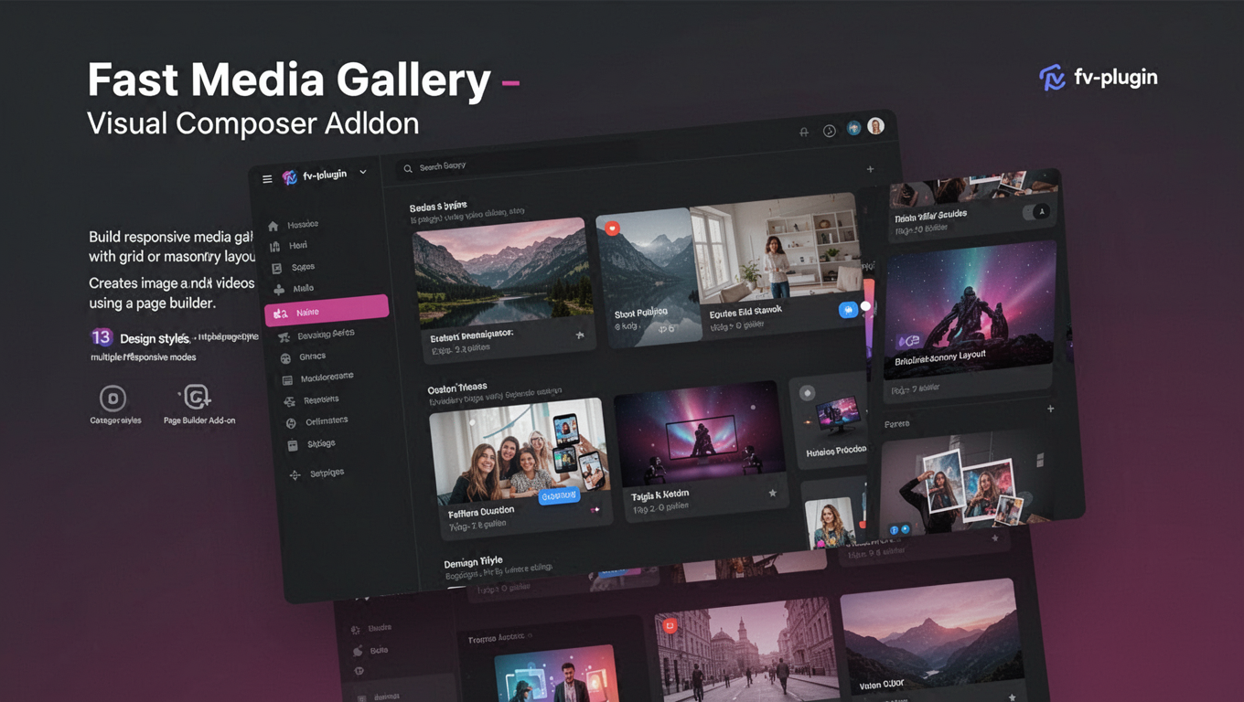 Preview of Fast Media Gallery - Visual Composer Addon