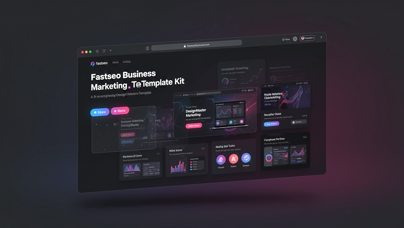 Preview of Fastseo Business Marketing DesignMaster Template Kit