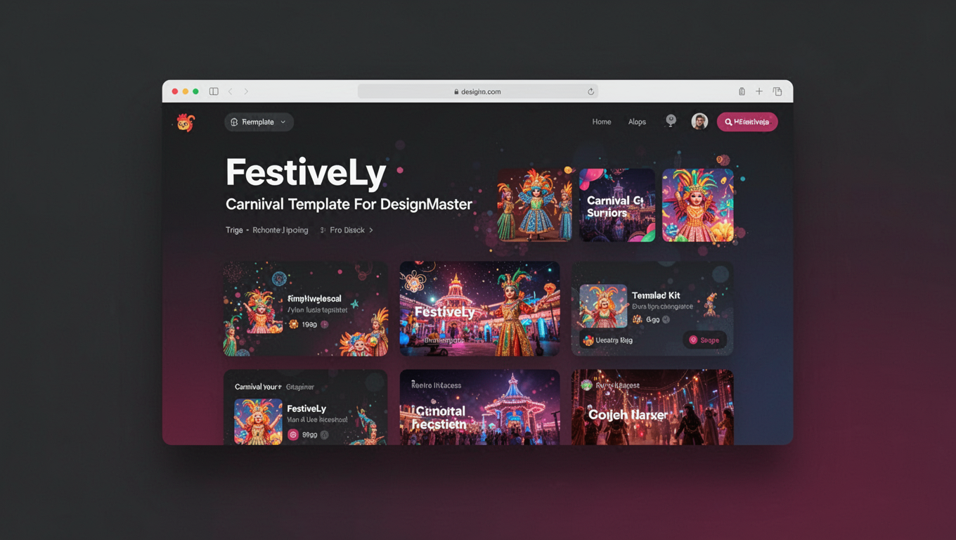 Preview of FestiveLy - Carnival Template For DesignMaster