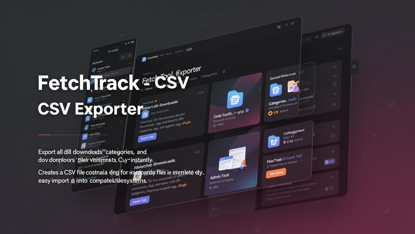 Preview of FetchTrack - CSV Exporter