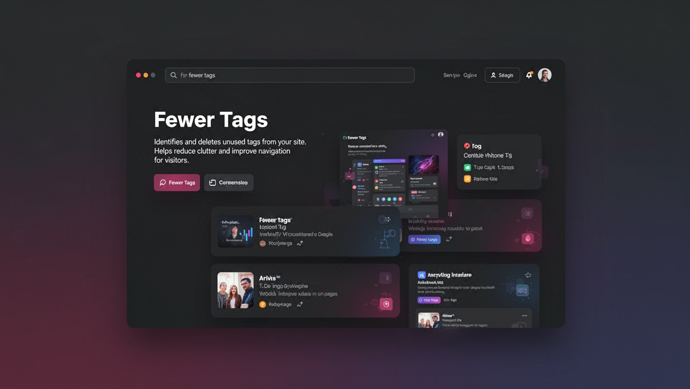 Preview of Fewer Tags