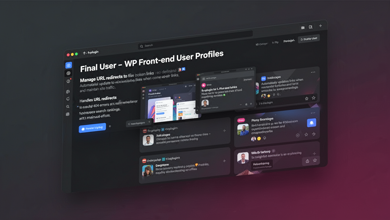 Preview of Final User - WP Front-end User Profiles
