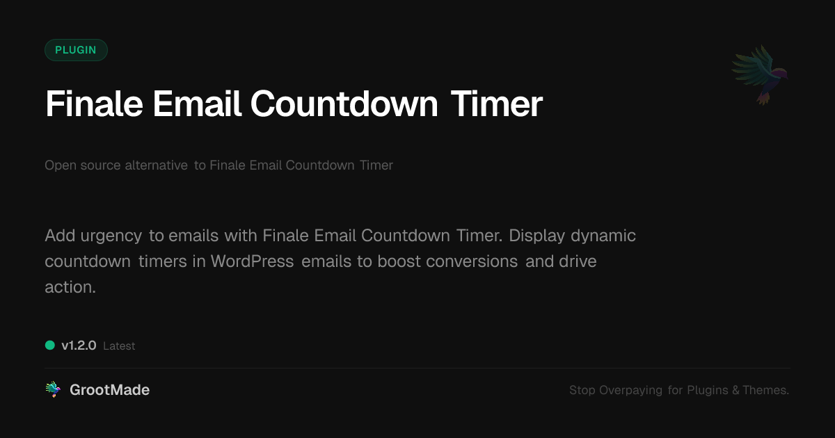 Preview of Finale Email Countdown Timer