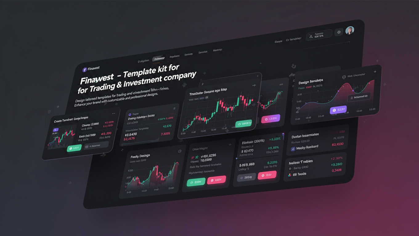 Preview of Finavest - Template kit for Trading & Investment company
