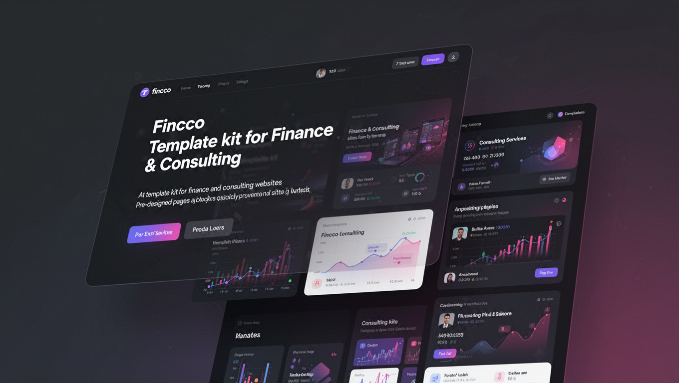Preview of Fincco - Template kit for Finance & Consulting