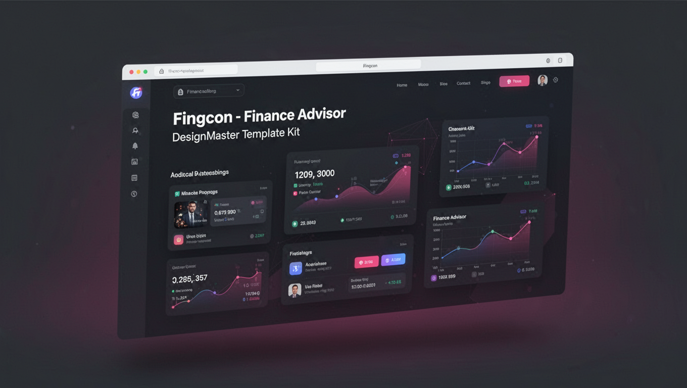 Preview of Fingcon - Finance Advisor DesignMaster Template Kit