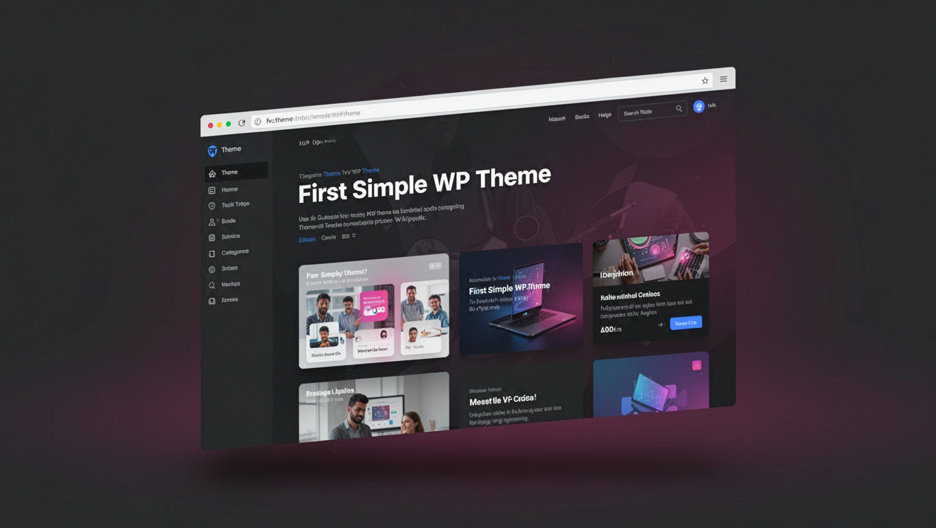 Preview of First Simple WP Theme