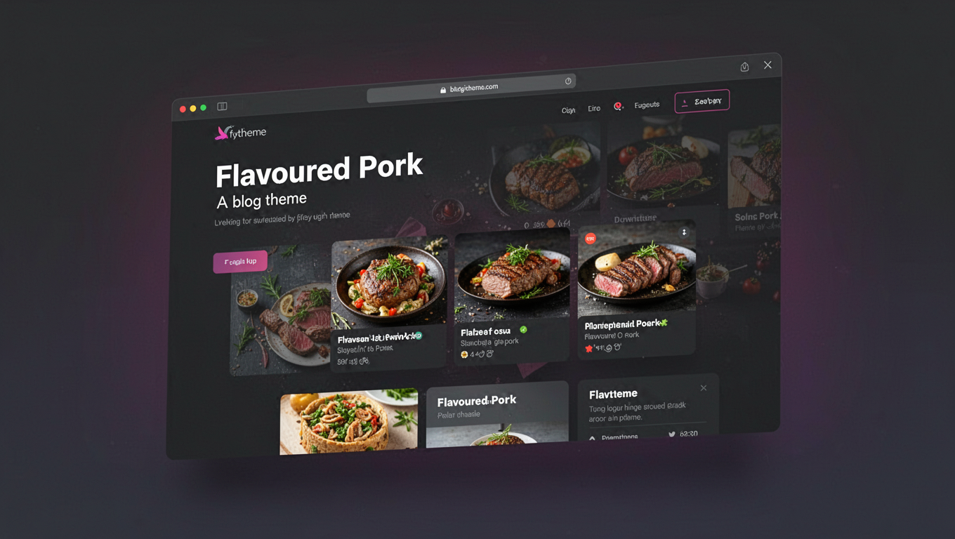 Preview of Flavoured Pork - A blog theme