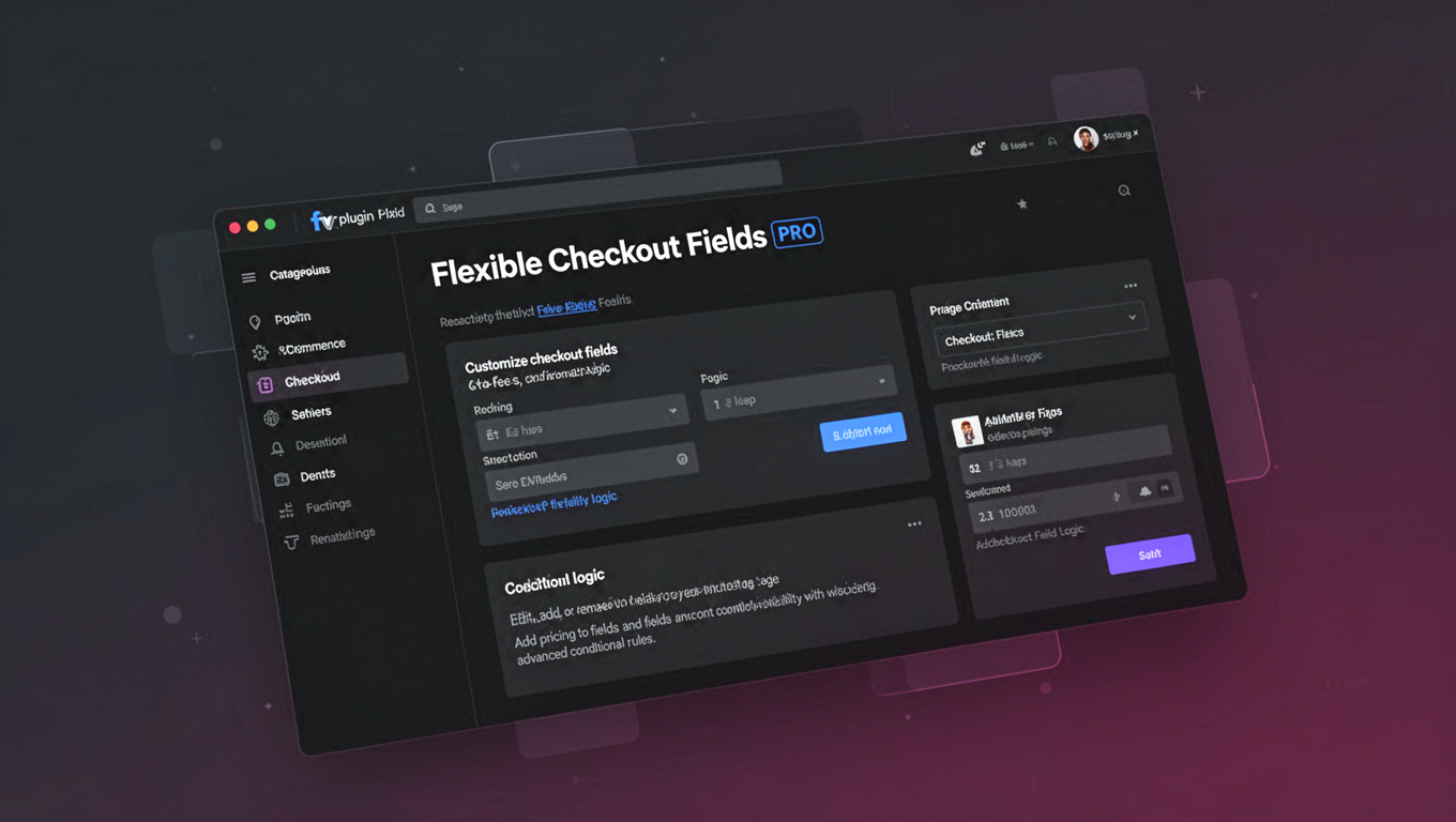 Preview of Flexible Checkout Fields PRO