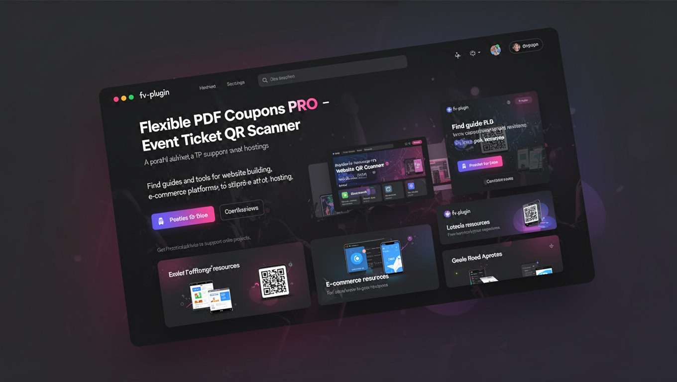 Preview of Flexible PDF Coupons PRO - Event Ticket QR Scanner