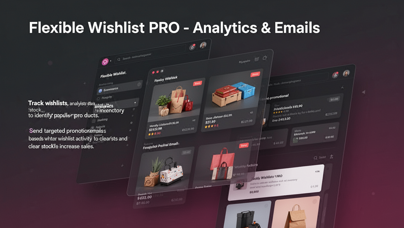 Preview of Flexible Wishlist PRO - Analytics & Emails