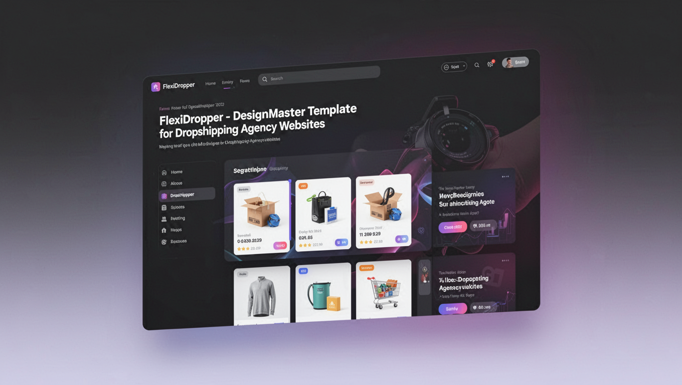 Preview of FlexiDropper - DesignMaster Template for Dropshipping Agency Websites