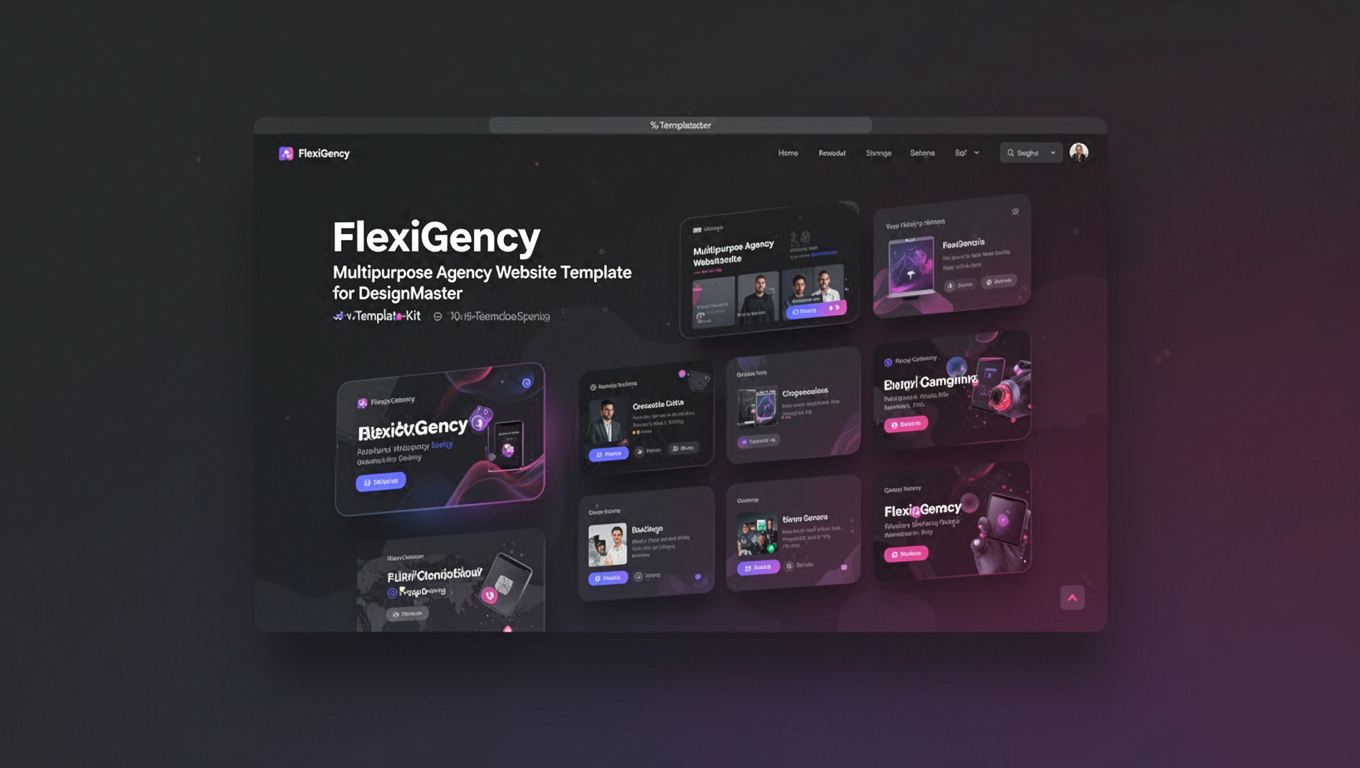 Preview of FlexiGency - Multipurpose Agency Website Template for DesignMaster