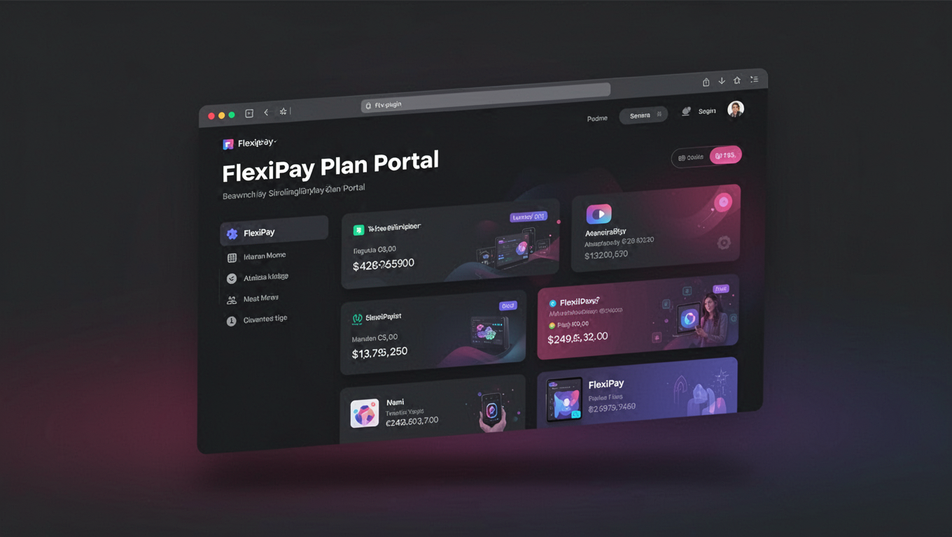 Preview of FlexiPay Plan Portal