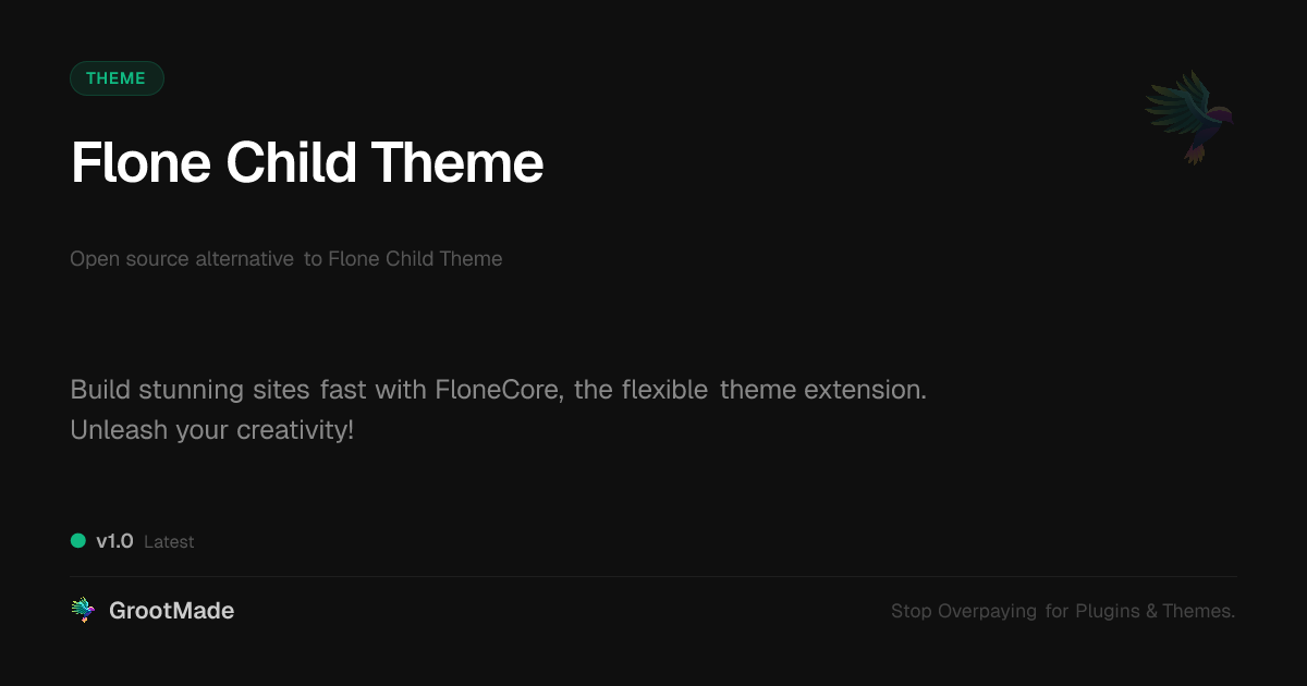 Preview of Flone Child Theme