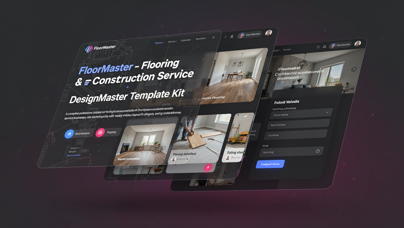 Preview of FloorMaster - Flooring & Construction Service DesignMaster Template Kit