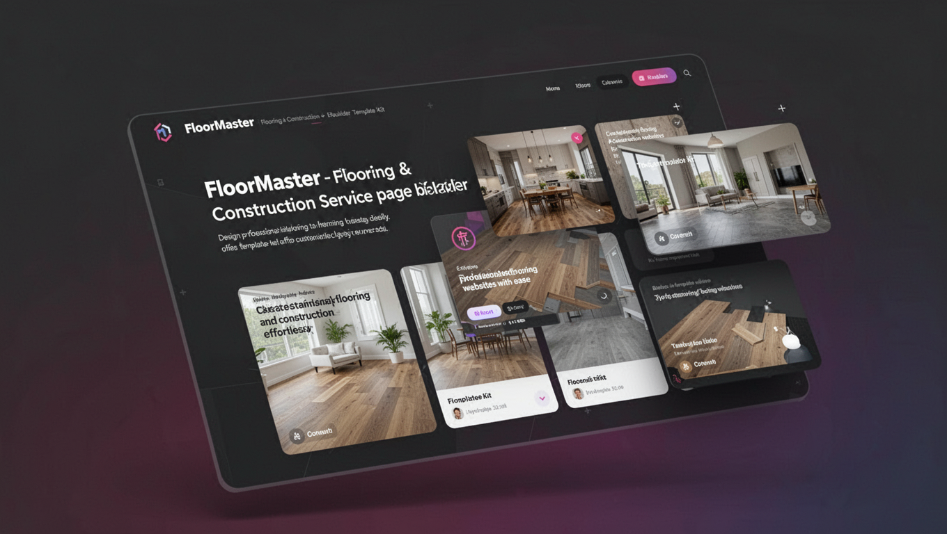 Preview of FloorMaster - Flooring & Construction Service Elementor Template Kit