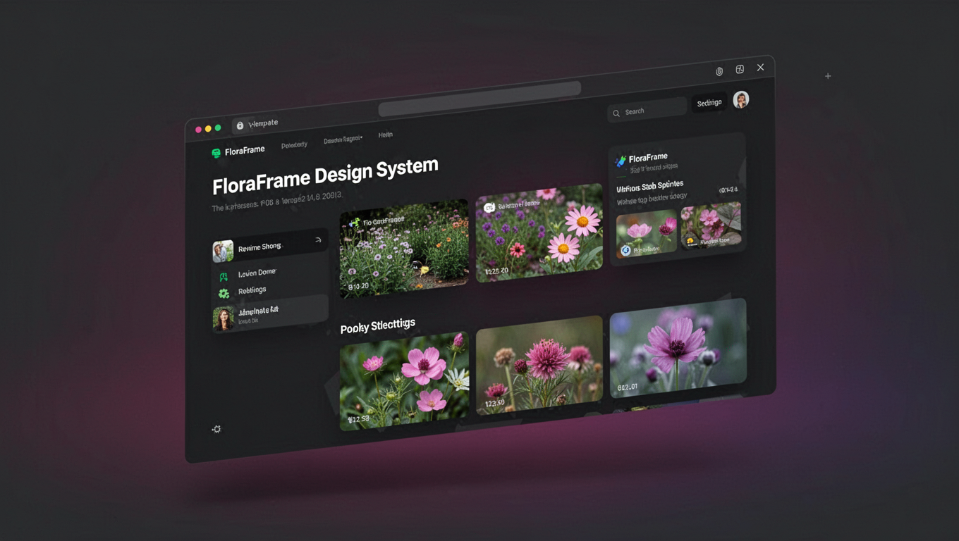 Preview of FloraFrame Design System
