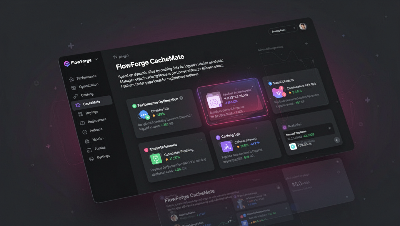 Preview of FlowForge CacheMate