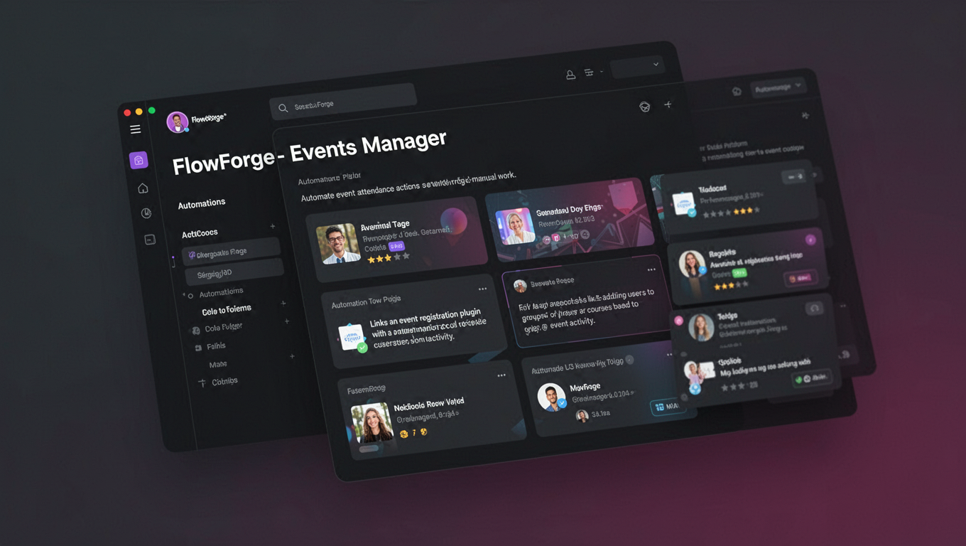 Preview of FlowForge - Events Manager