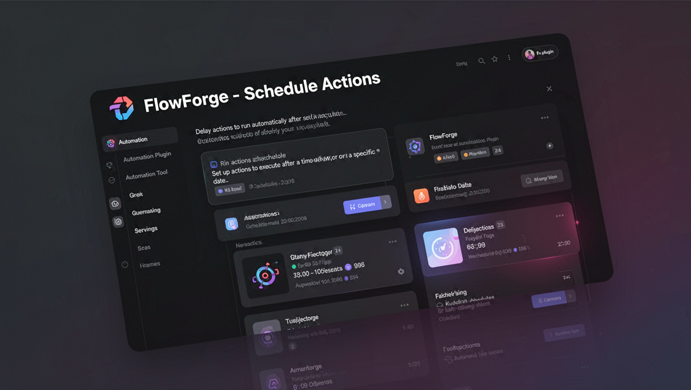 Preview of FlowForge - Schedule Actions