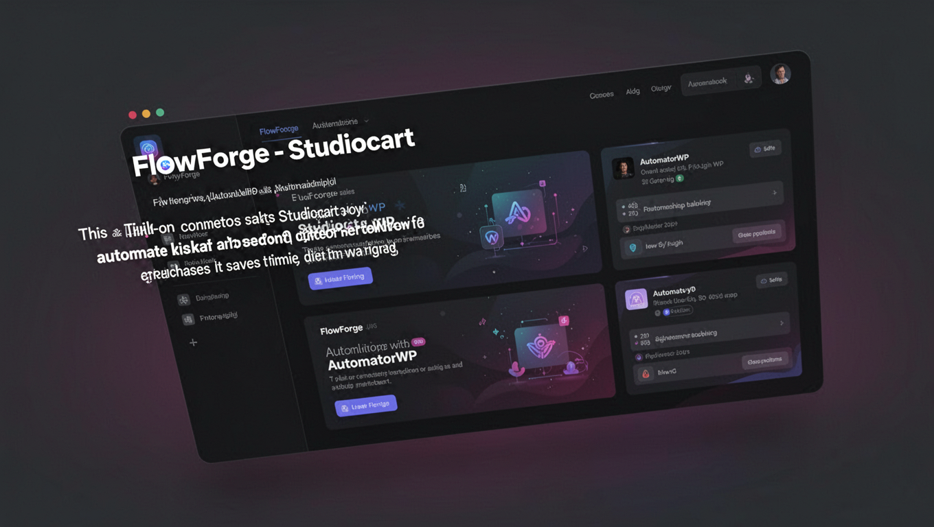 Preview of FlowForge - Studiocart