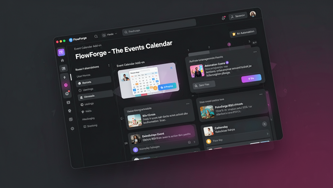 Preview of FlowForge - The Events Calendar