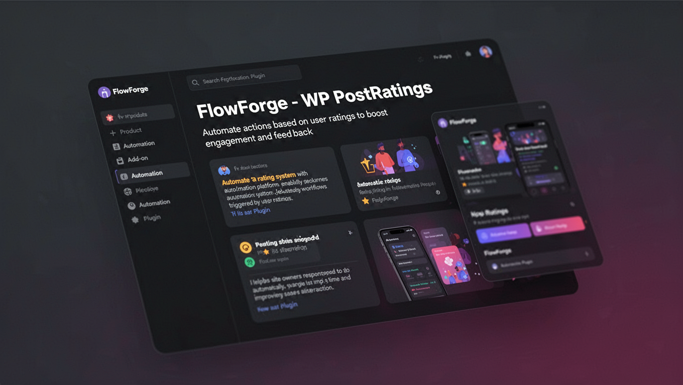 Preview of FlowForge - WP PostRatings