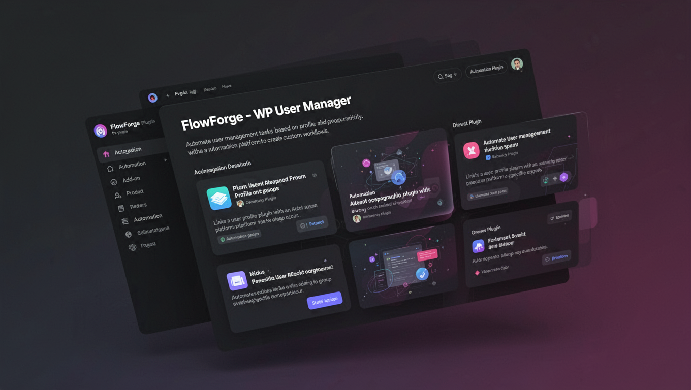 Preview of FlowForge - WP User Manager