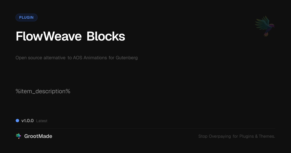 Preview of FlowWeave Blocks