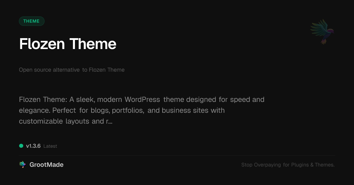 Preview of Flozen Theme