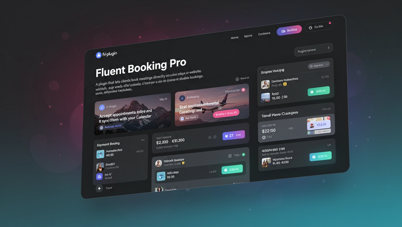 Preview of Fluent Booking Pro
