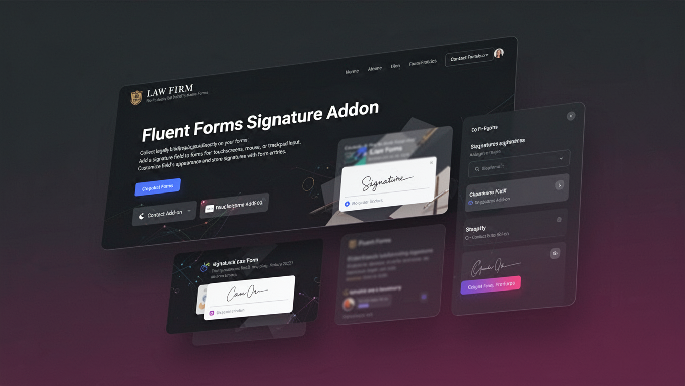 Preview of Fluent Forms Signature Addon