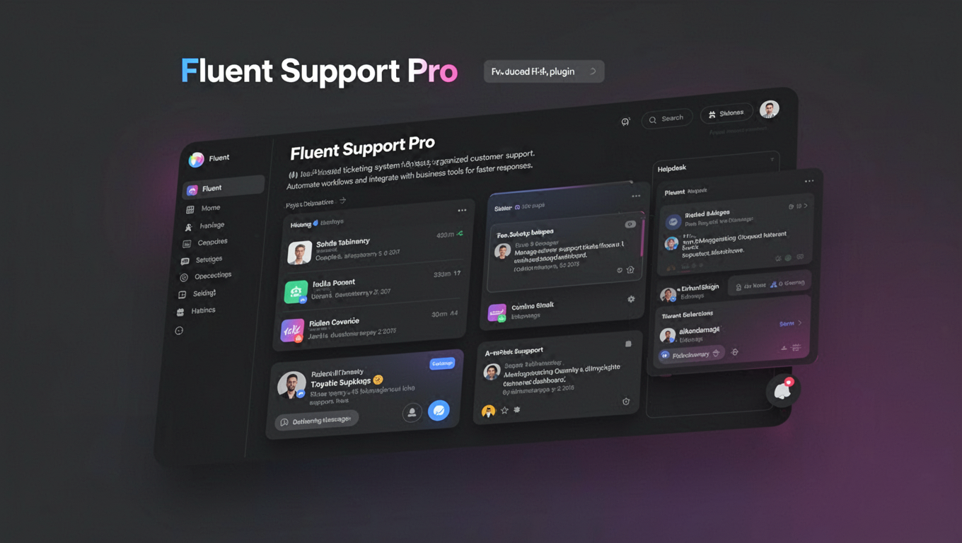 Preview of Fluent Support Pro