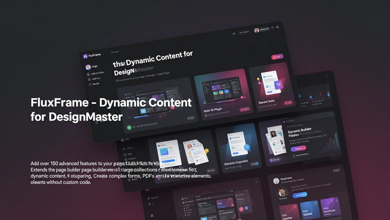 Preview of FluxFrame - Dynamic Content for DesignMaster