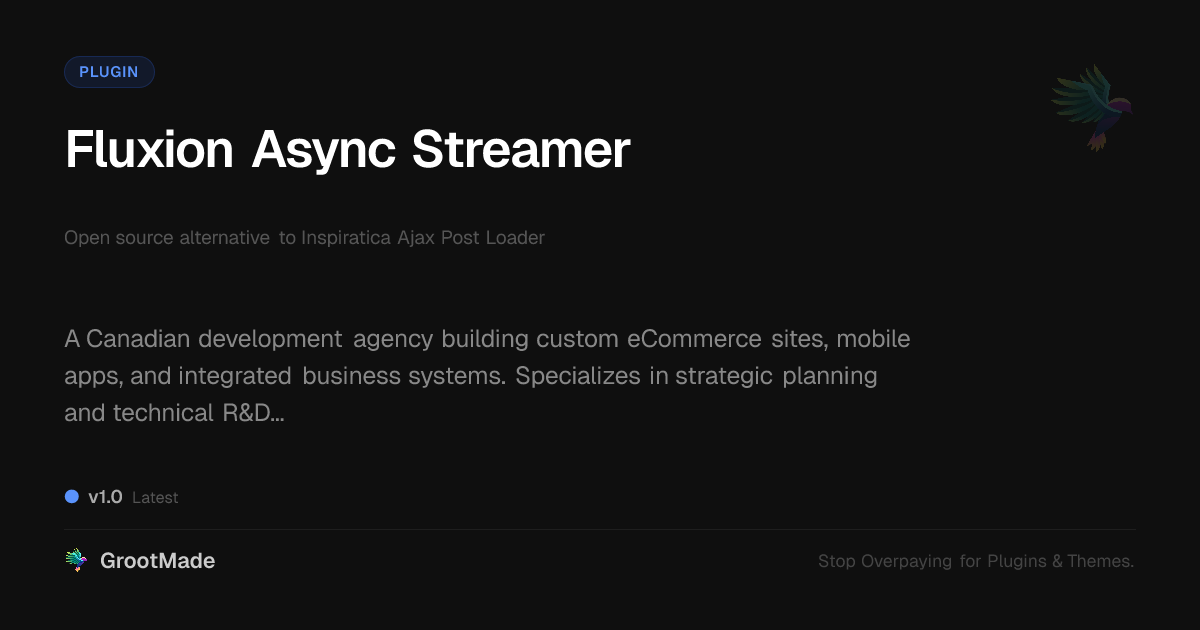 Preview of Fluxion Async Streamer