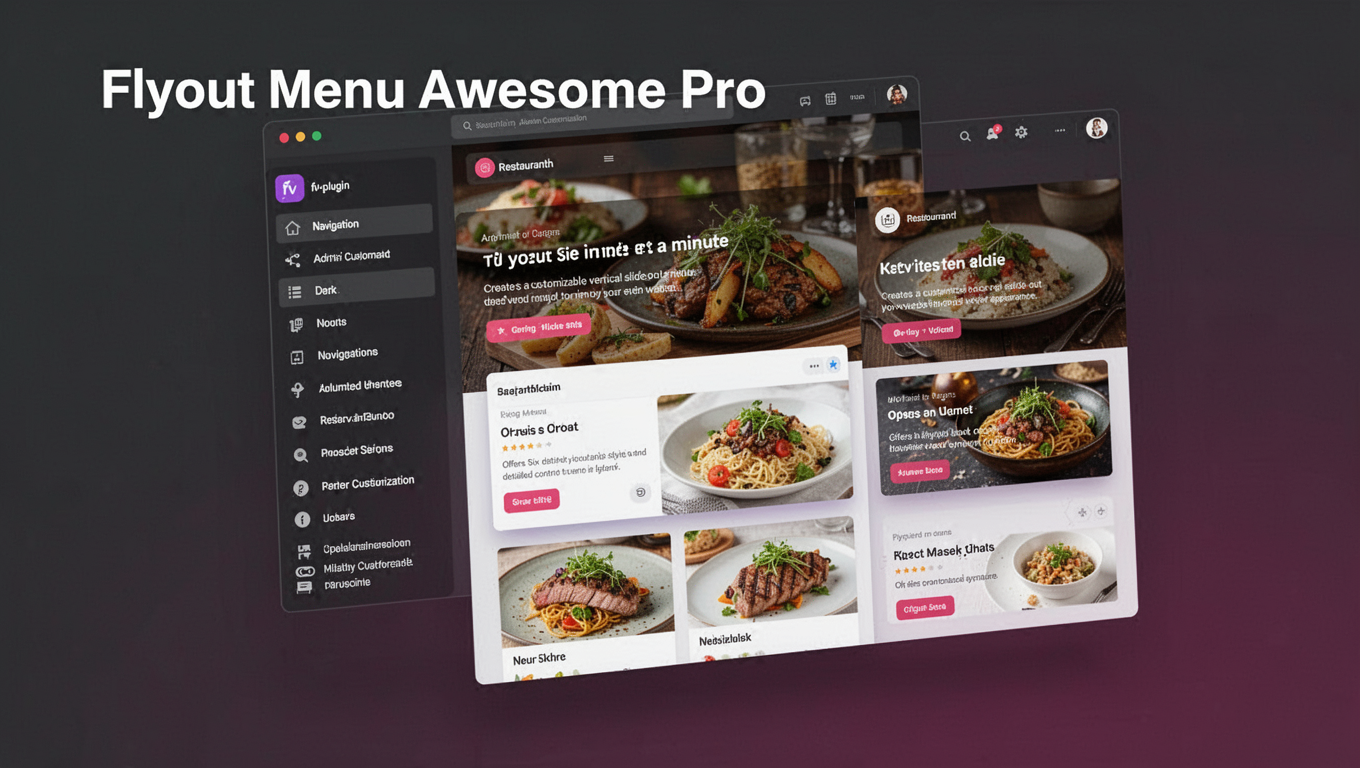 Preview of Flyout Menu Awesome Pro