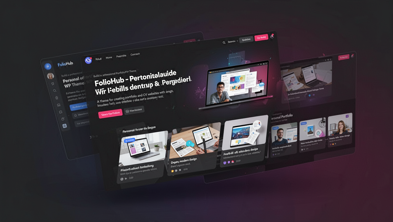 Preview of FolioHub - Personal Portfolio WP Theme