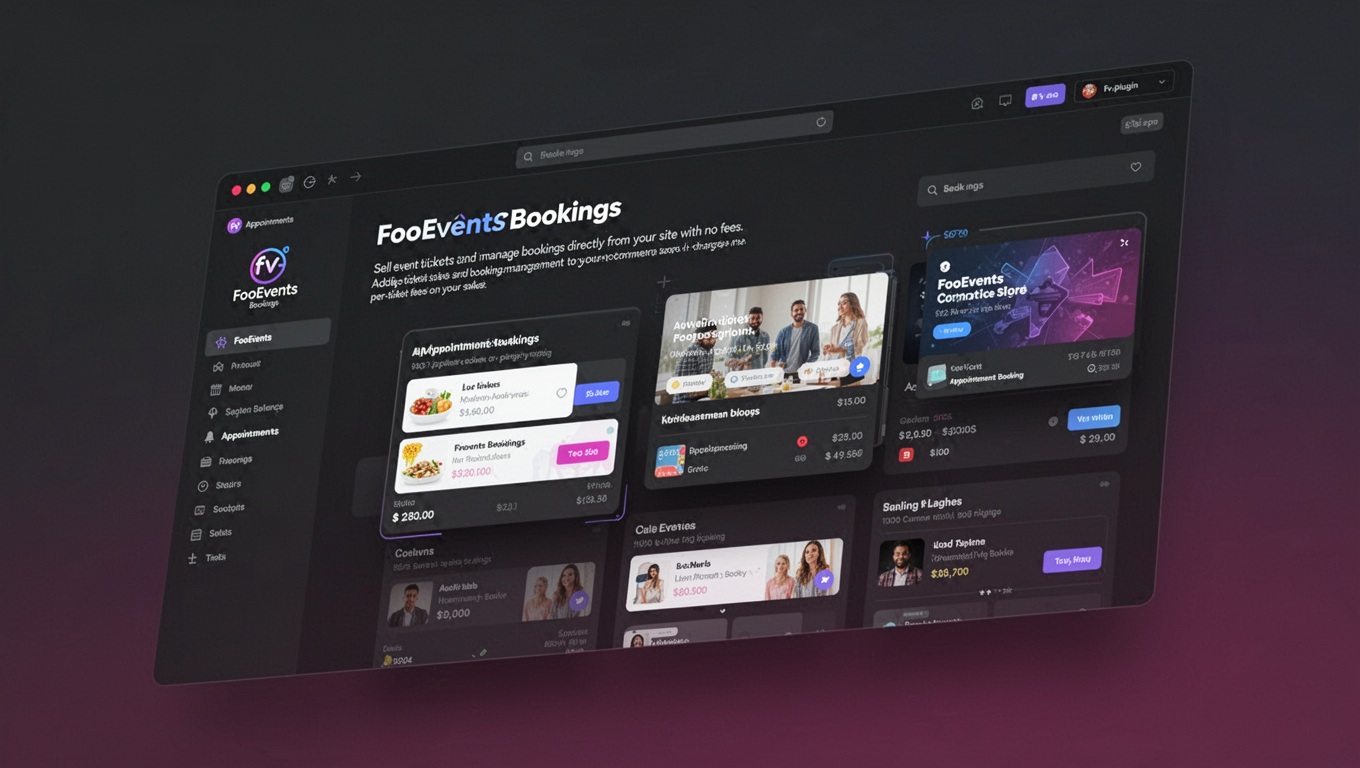 Preview of FooEvents Bookings