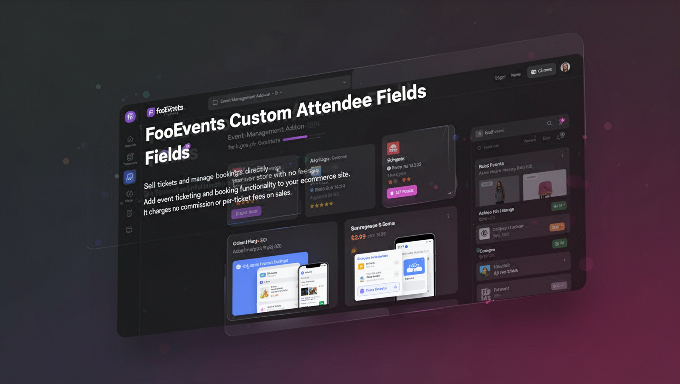 Preview of FooEvents Custom Attendee Fields