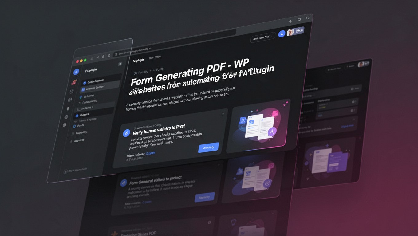 Preview of Form Generating PDF - WP Plugin