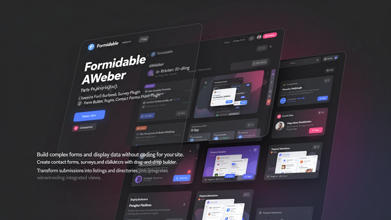 Preview of Formidable AWeber