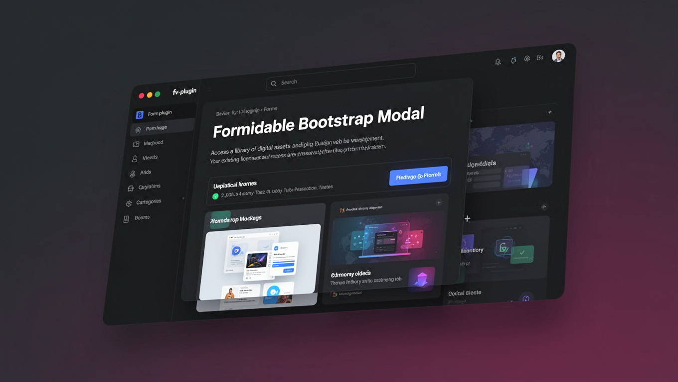 Preview of Formidable Bootstrap Modal