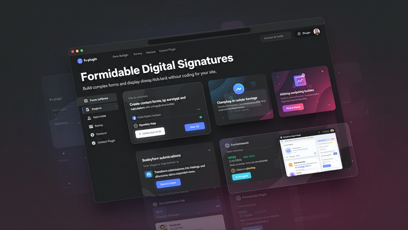 Preview of Formidable Digital Signatures