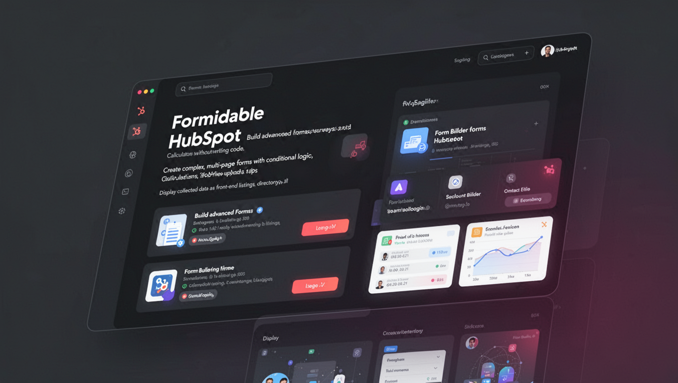 Preview of Formidable HubSpot